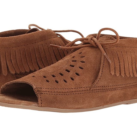 Minnetonka
NEW MINNETONKA LYRA (DUSTY BROWN SUEDE) - Picture 1 of 8